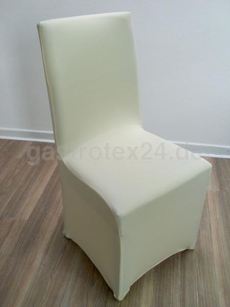 "Hamburg" - Universal-Stuhlhusse - für Bankettstühle - Stretchversion - Farbe: champagner